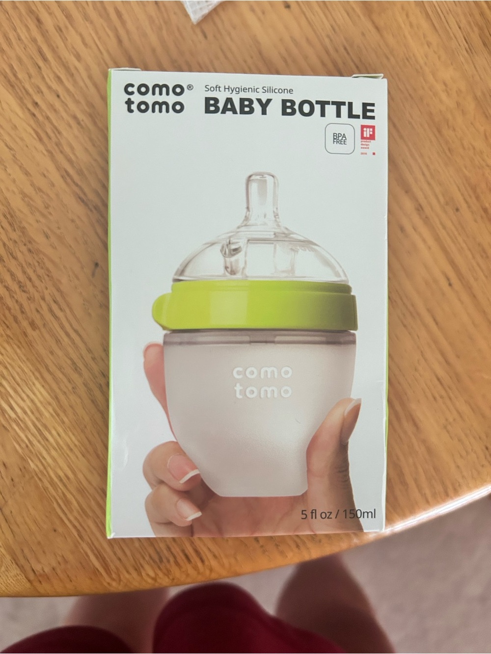 comotomo Green Baby Bottle – 5 fl oz Soft Hygienic Silicone